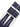 Navy Herringbone Suspenders with Blue Leather Loops