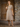 1940s Style Lumber Jill Check Day Dress - Caramel
