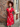 1940s Vintage Style Red Floral Tea Dress