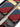 Albert Thurston Navy & Red Diagonal Stripe Suspenders