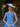 1950s Style Sweetheart Polka Dot Dance Dress - Blue