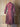 Dark Red Butterfly Brocade 50s Occasion Dress