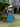 1950s Bardot Style Polka Dot Swing Dress - Teal
