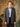 1940s Style Clubman Houndstooth Check Jacket - Forest Dusk