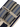 Grey & Blue Stripe Suspenders with Blue Leather Loops