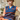 Scottish Wool Short Fairisle Tank Top - Cobalt Blue
