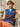 Scottish Wool Short Fairisle Tank Top - Cobalt Blue