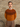 Socialite Fair Isle Scottish Wool Crew Neck Jumper - Amber Orange