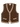 1940s Style Rufus Knitted Waistcoat - Coffee Bar
