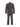 1940s Style Clubman Houndstooth Check Suit - Foundry Grey