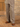 Clubman Herringbone Fishtail Pants - Saddle Brown