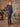 1940s Style Clubman Houndstooth Check Suit - Foundry Grey