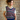 Scottish Wool Short Fairisle Knit Tank Top - Night Sky