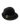 Kangol Black Fluffy Felt Hat Gold Buckle