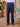 1940s Style Clubman Fishtail Back Pants - Navy Twill