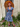 1940s Vintage Style Cornflower Blue Floral Tea Dress