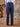 1940s Style Clubman Fishtail Back Pants - Navy Twill