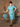 1940s UK Polka Dot Vacation Soft Suit- Seafoam