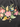 Vintage 1950s Floral Decor Fabric Handbag - Black