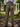 Clubman Houndstooth Check Fishtail Pants - Moss Green