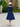 Retro Fit & Flare Polka Dot Dress - Blue