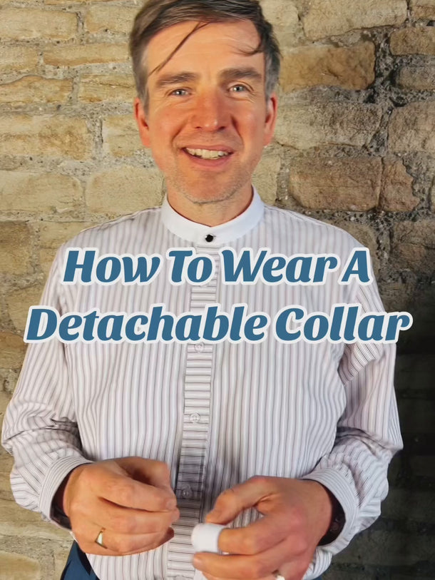 Forties Vintage Style Detachable Banker Collar - White